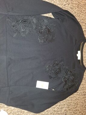 Nurture by Lamaze Black Long Sleeve Tee with Floral Applique